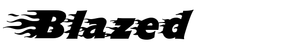 Blazed font