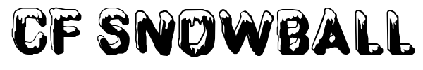 CF SnowBall font