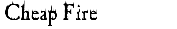 Cheap Fire font
