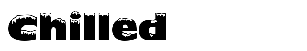 Chilled font