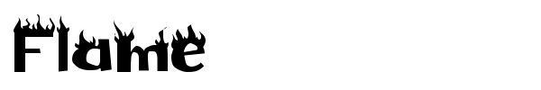 Flame font
