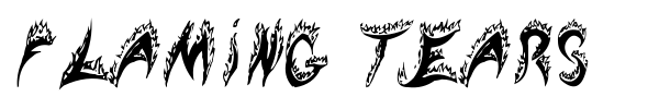 Flaming Tears font
