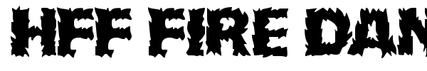HFF Fire Dancer font
