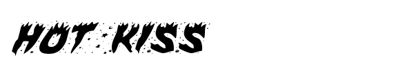 Hot Kiss font preview
