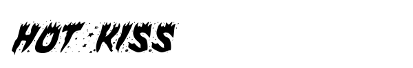 Hot Kiss font preview