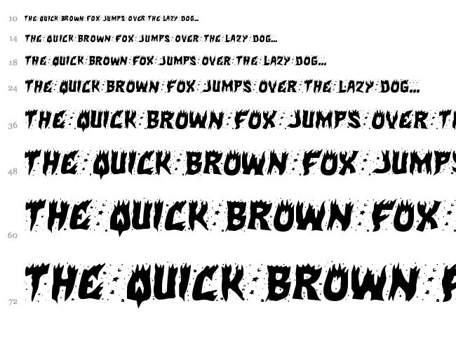 Hot Kiss font waterfall