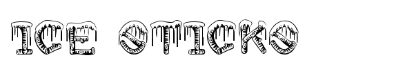 Ice Sticks font