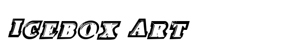 Icebox Art font