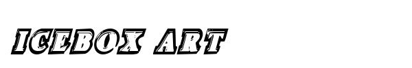 Icebox Art font preview