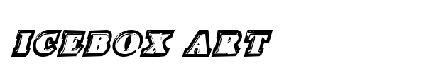 Icebox Art font preview