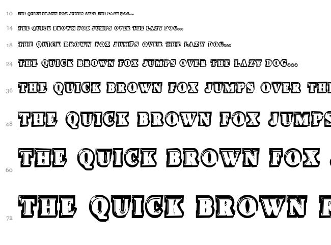 Icebox Art font waterfall