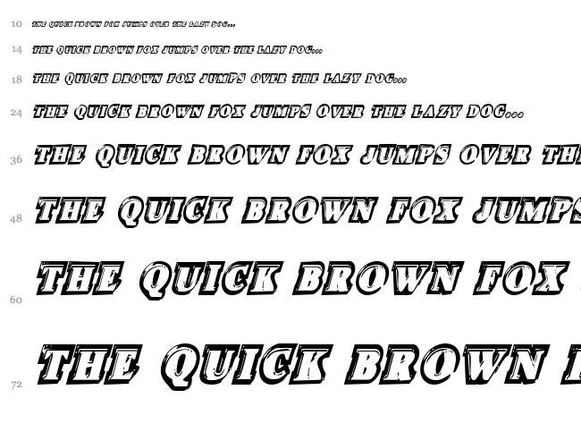 Icebox Art font waterfall
