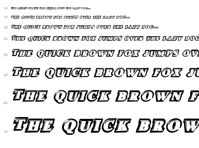 Icebox Art font waterfall