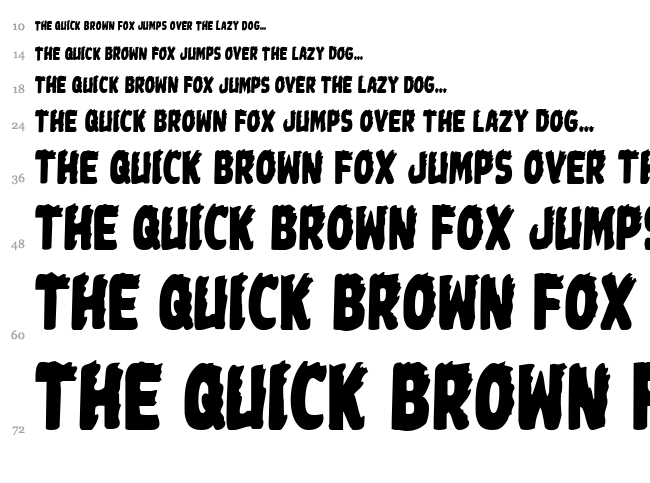 Johnny Torch font waterfall