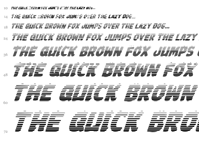 Johnny Torch font waterfall