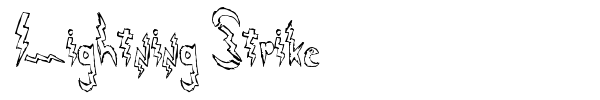 Lightning Strike font