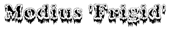 Modius 'Frigid' font