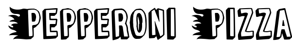Pepperoni Pizza font