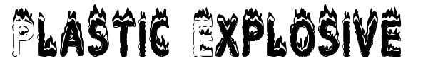 Plastic Explosive font