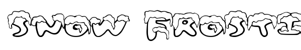 Snow Frosting font preview