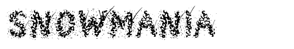 Snowmania font