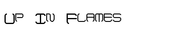 Up In Flames font