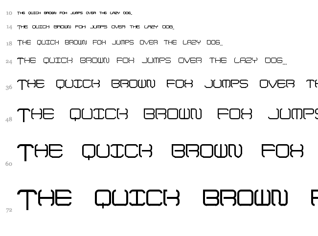 Up In Flames font waterfall