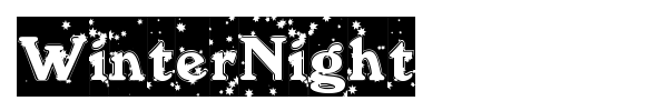 WinterNight font preview