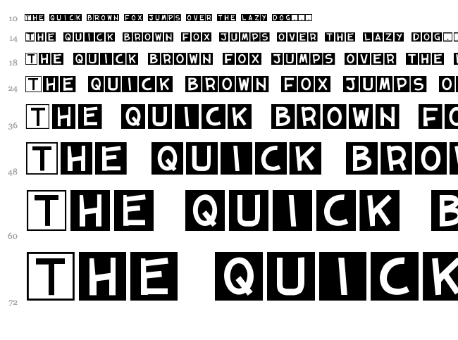 01 Tama + Cube vol.2 font waterfall