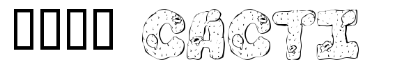 101! Cacti font