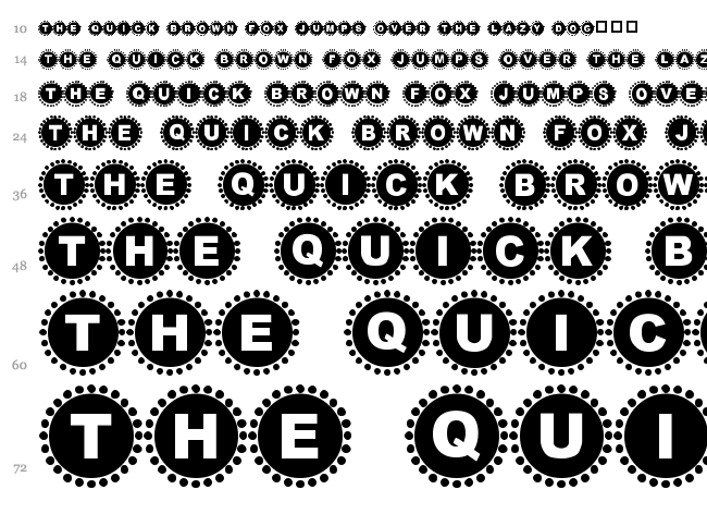 4Yeo In/Out font waterfall