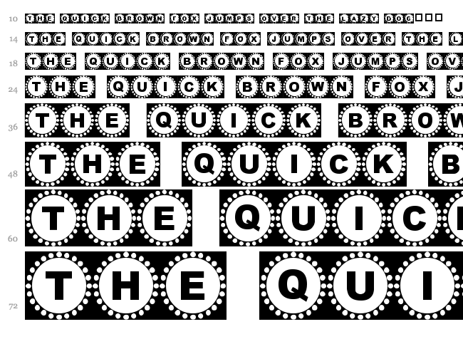 4Yeo In/Out font waterfall