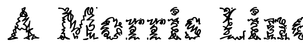 A Morris Line font