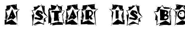 A star is born font