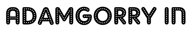 AdamGorry Inline + Lights font