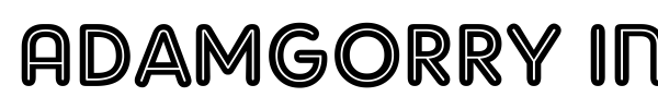 AdamGorry Inline + Lights font preview
