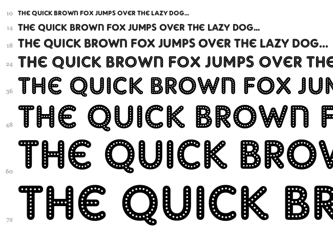 AdamGorry Inline + Lights font waterfall