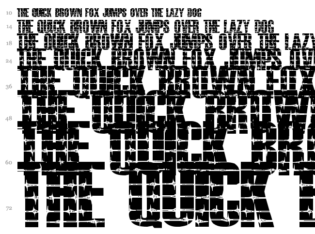 Alambrado Infernal font waterfall