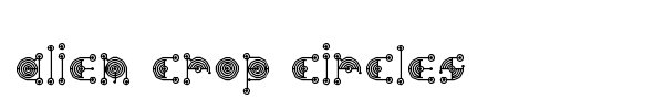 Alien Crop Circles font