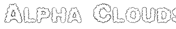 Alpha Clouds font