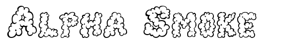 Alpha Smoke font