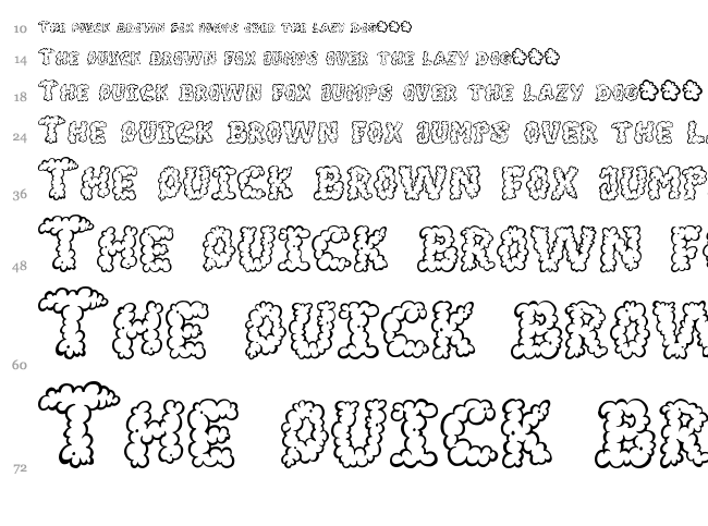 Alpha Smoke font waterfall