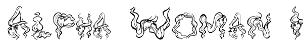 Alpha Woman Hair font