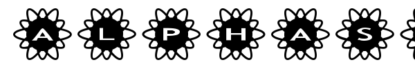 AlphaShapes Flowers 2 font