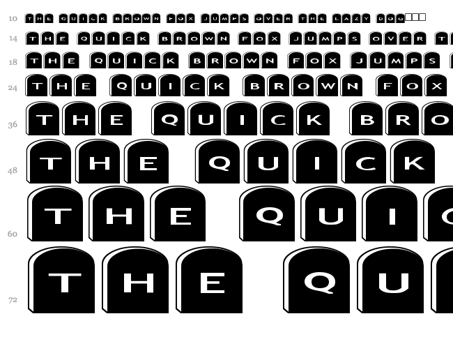 AlphaShapes gravestones 2 font waterfall