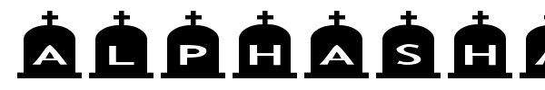 AlphaShapes gravestones 3 font