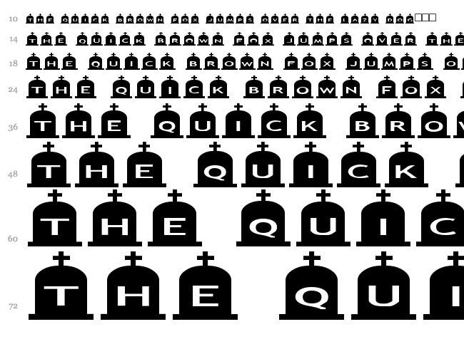 AlphaShapes gravestones 3 font waterfall