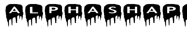 AlphaShapes meltdowns font