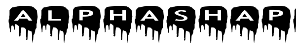 AlphaShapes meltdowns font preview