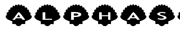AlphaShapes shells font preview